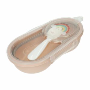 Recipiente Para Comida Con Cuchara Arcoíris PLASÚTIL 240 Ml