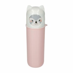 Porta Cepillos Dentales Diseño Niña Rosado PLASÚTIL 75X65X212 CM