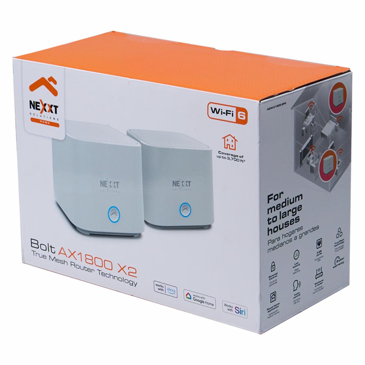 Router Inteligente En Malla Tipo Mesh NEXXT 2 X 1800 A
