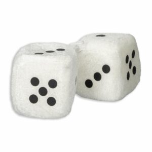 Dados Decorativos De Carro MAJIC Blanco