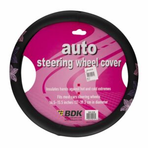 Cubre Volante Diseño Flores BDK 1 Pieza