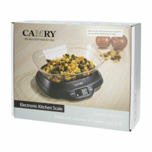 Balanza Cocina Con Tazón Negro CAMRY Unidad