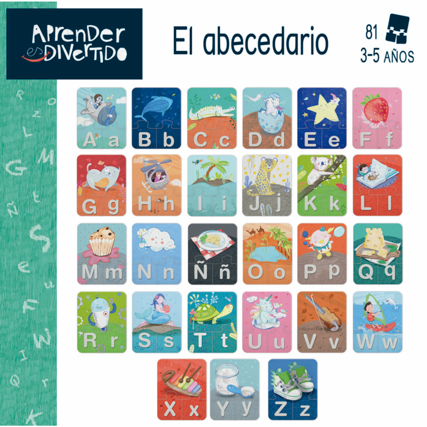 Juego, Aprender Es Divertido El Abecedario EDUCA 81 Piezas