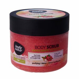 Exfoliante Corporal Frutos Rojos + Granada Y Fruta Dragón BODY NATUR 200 Ml
