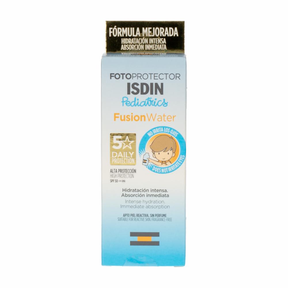 Protector Solar Infantil Facial Fusión Water Pediatrics Spf50 ISDIN 50 Ml - Imagen 4