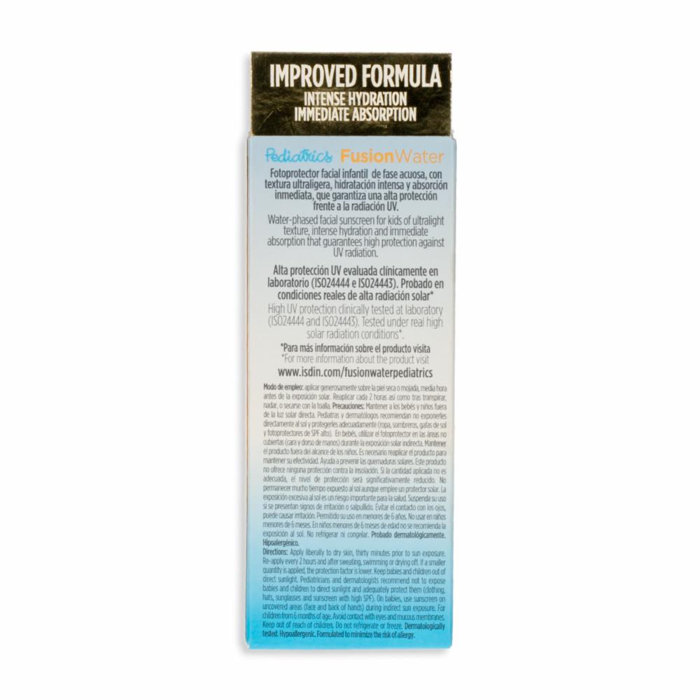 Protector Solar Infantil Facial Fusión Water Pediatrics Spf50 ISDIN 50 Ml - Imagen 5