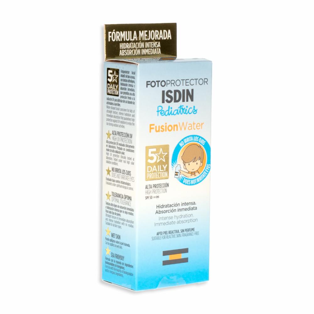 Protector Solar Infantil Facial Fusión Water Pediatrics Spf50 ISDIN 50 Ml - Imagen 6
