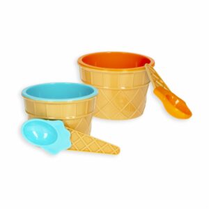 Tazón Para Helado Con Cucharas NEW OCEAN 2X200 Ml