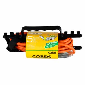 Extensión Eléctrica Lighted Naranja 3 Tomas 3X16 AWG CORDS 5 Metros
