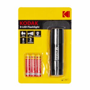 Linterna Led Negra Con 3 Pilas AAA KODAK 46 Lumens