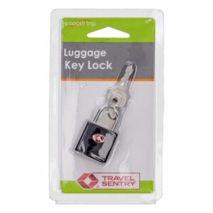 Candado Con Llave Para Maletas Color Negro TRAVEL SENTRY Pequeño
