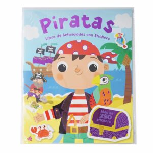 Libro Piratas + Stickers LATINBOOKS 45 Páginas