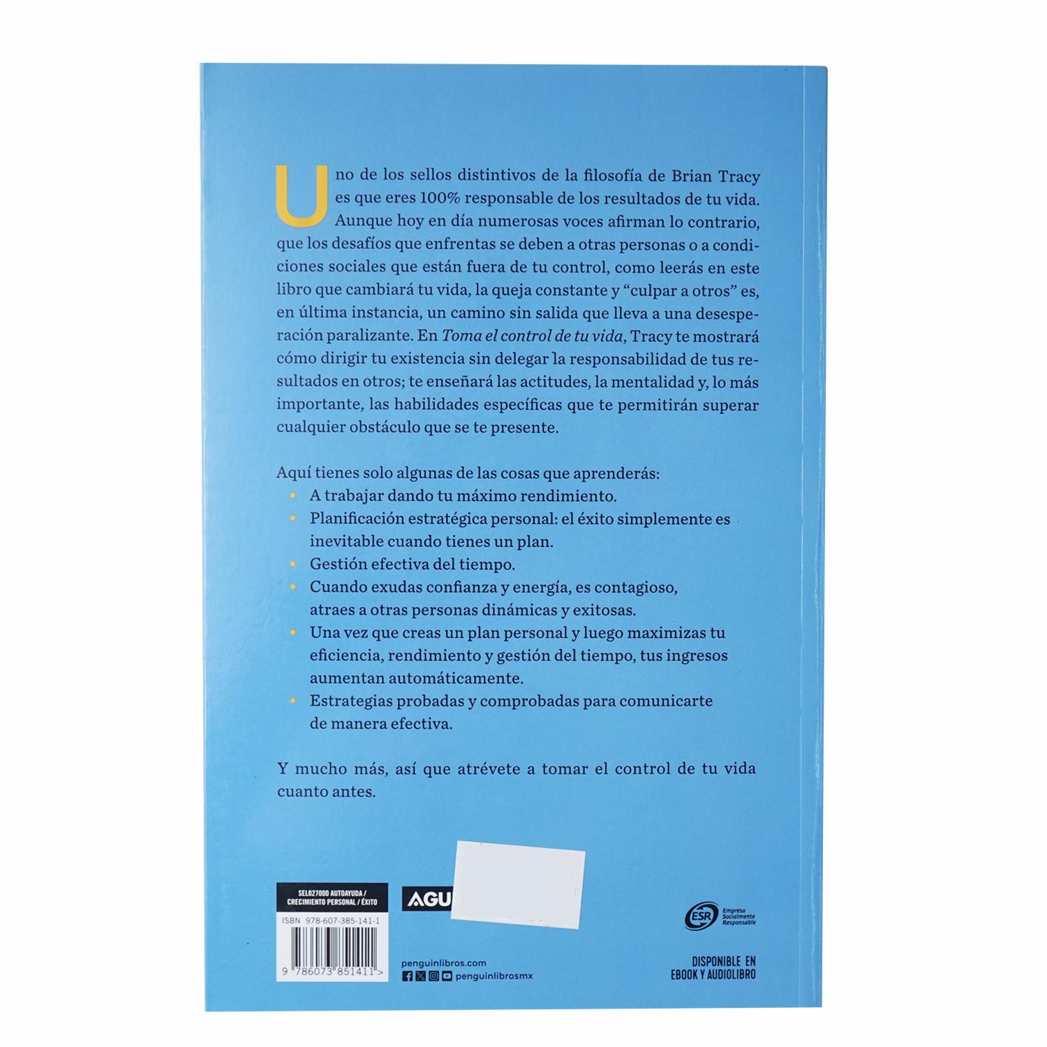Libro Toma El Control De Tu Vida AGUILAR 330 Páginas - Imagen 2