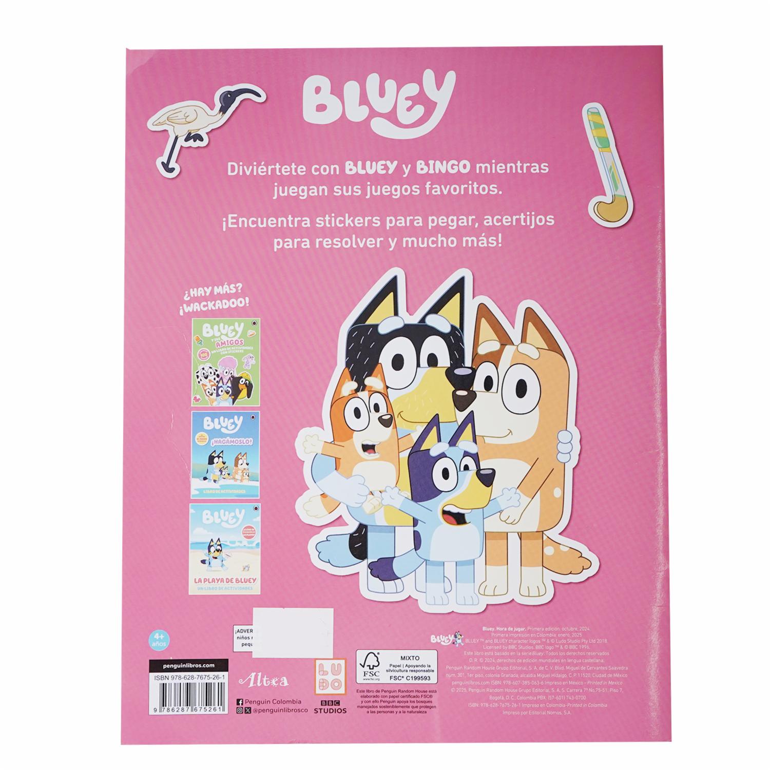 Libro Bluey Hora De Jugar PENGUIN 14 Páginas