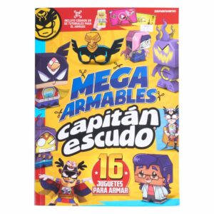 Libro Mega Armables Capitán Escudo ZONACUARIO 45 Páginas