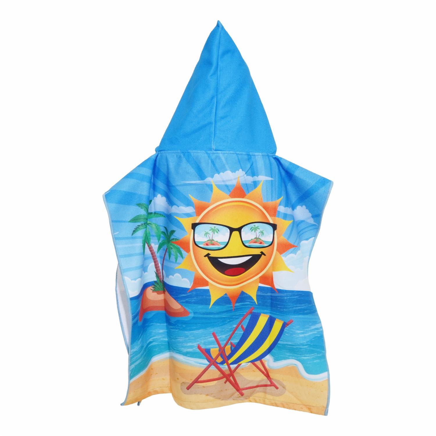 Toalla De Playa Sol Con Capucha TOP KIDS Poliéster Y Algodón - Imagen 2