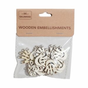 Manitos De Madera Para Manualidades BABY CRAFT 16 Piezas