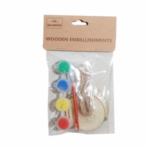 Figuras De Madera Para Manualidades Con Colores BABY CRAFT 5 Piezas