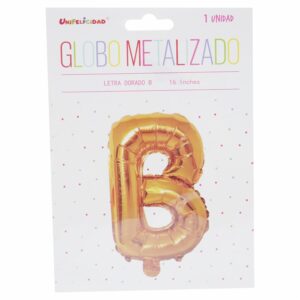 Globo Metalizado Dorado B UNIFELICIDAD 16"