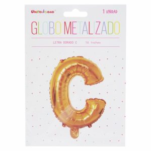 Globo Metalizado Dorado C UNIFELICIDAD 16"