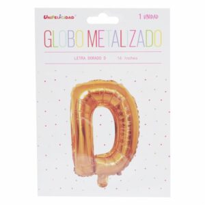 Globo Metalizado Dorado D UNIFELICIDAD 16"