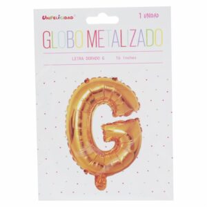 Globo Metalizado Dorado G UNIFELICIDAD 16"