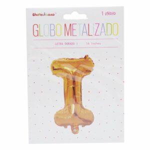 Globo Metalizado Dorado I UNIFELICIDAD 16"