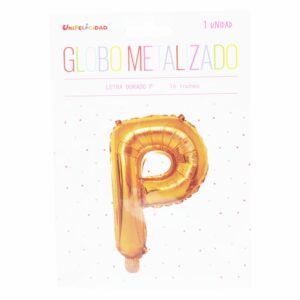 Globo Metalizado Dorado P UNIFELICIDAD 16"