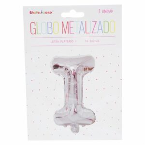 Globo Metalizado Plateado I UNIFELICIDAD 16"
