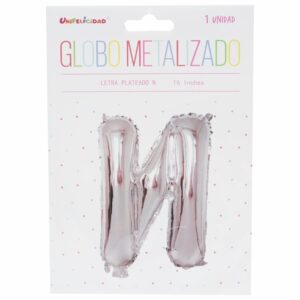 Globo Metalizado Plateado N UNIFELICIDAD 16"
