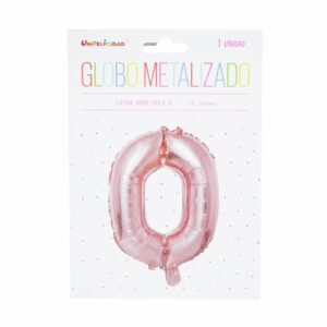 Globo Metalizado Rose Gold O UNIFELICIDAD 16"