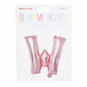 Globo Metalizado Rose Gold W UNIFELICIDAD 16"