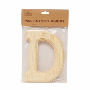 Letra D De Madera Para Manualidades BABY CRAFT 15Cm 6 Cm