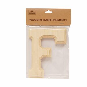 Letra F De Madera Para Manualidades BABY CRAFT 15Cm 6 Cm