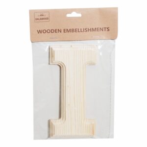 Letra De Madera I BABY CRAFT 15X 6 Cm