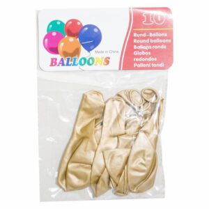 Globos Metalizados N.12 Bronce BALLOONS 10 Uds