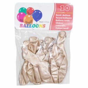 Globos Metalizados N.12 BALLOONS 10 Uds