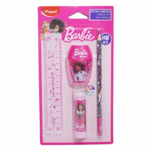 Set Escolar Regla Borrador Lápiz Sacapuntas MAPED X4 Unds