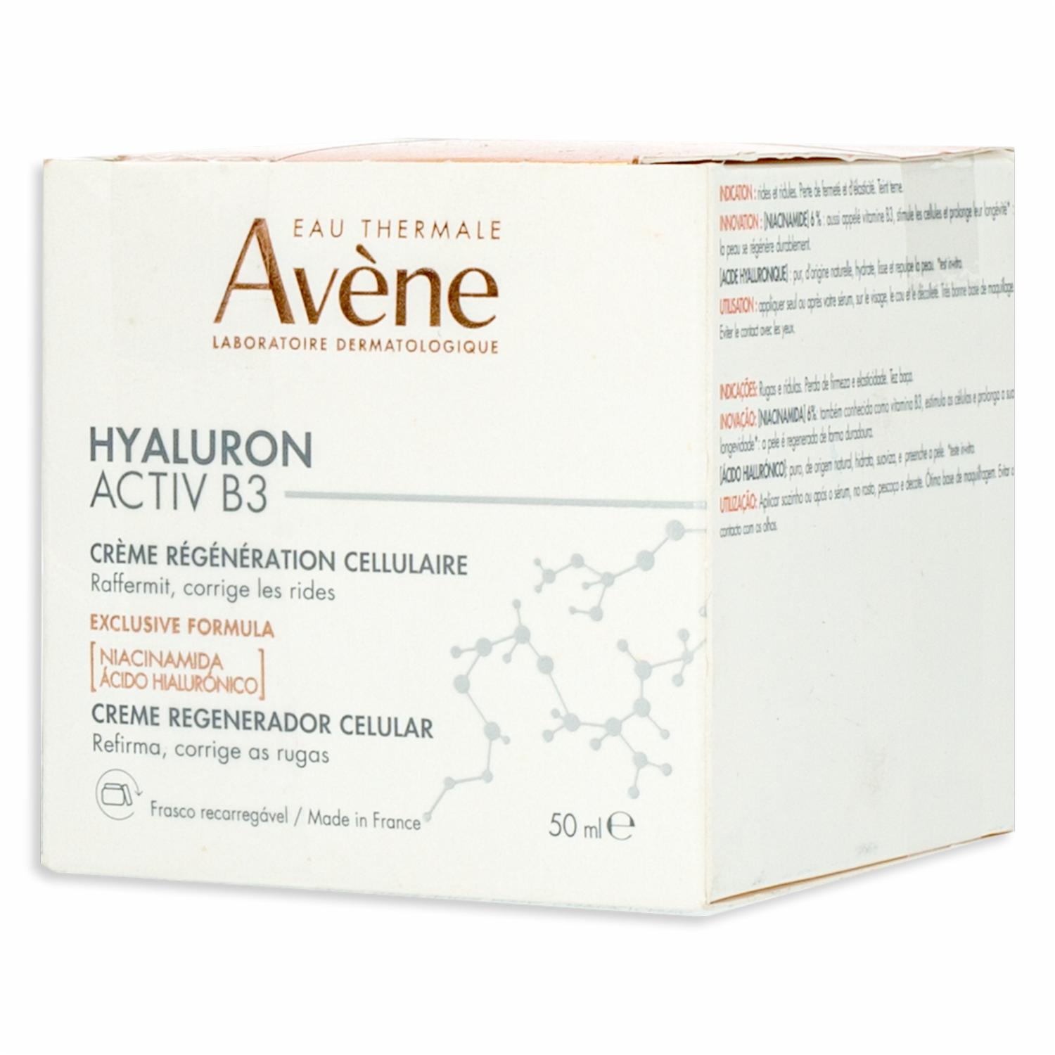 Crema Facial Hyaluron Activ B3 Regeneradora Celular AVÈNE 50 Ml