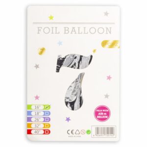 Globo Aluminio Plata N7 IMPORTADORA CUMPLEAÑOS 16"