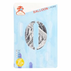 Globo Aluminio Plata No 16" IMPORTADORA CUMPLEAÑOS Funda