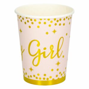 Vaso Baby Girl 8 Oz IMPORTADORA CUMPLEAÑOS X 10 Uds