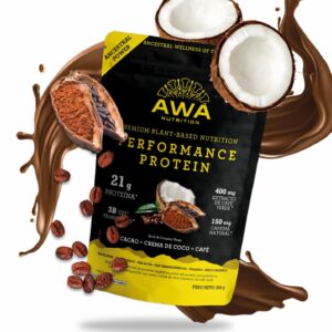 Proteína En Polvo Performance Cacao Crema de Coco Café Ancestral Power AWA NUTRITION 300 G