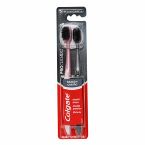 Cepillo Dental Pro Cuidado Carbón Extra Suave COLGATE X 2 Uds