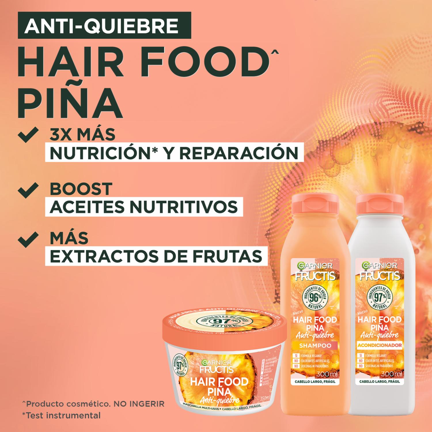 Acondicionador Anti-Quiebre Hair Food Piña GARNIER FRUCTIS 300 Ml - Megamaxi, image size:1500x1500