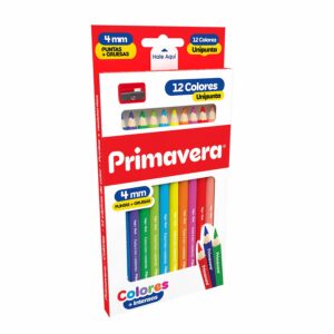 Lápices De Colores Triangular Unipunta PRIMAVERA X 12 Uds