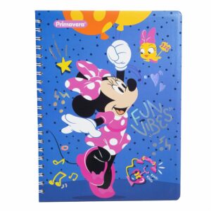 Cuaderno Argollado Cuadros Minnie Mouse PRIMAVERA 100 Hojas