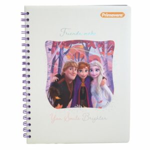 Cuaderno Argollado Cuadros Frozen 2 PRIMAVERA 100 Hojas