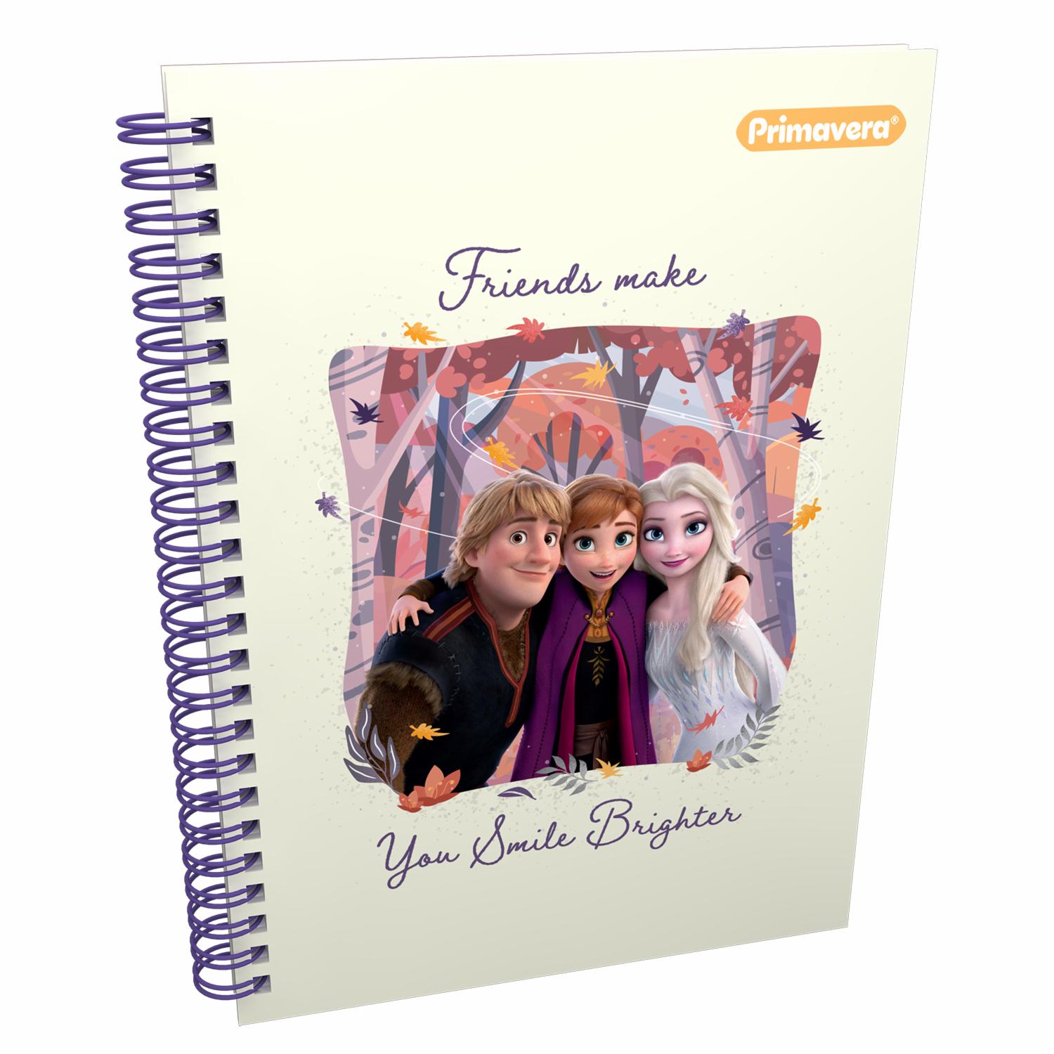 Cuaderno Argollado Cuadros Frozen 2 PRIMAVERA 100 Hojas