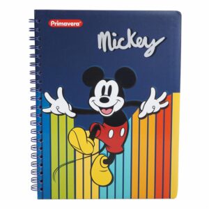 Cuaderno Argollado Cuadros Mickey Mouse PRIMAVERA 100 Hojas